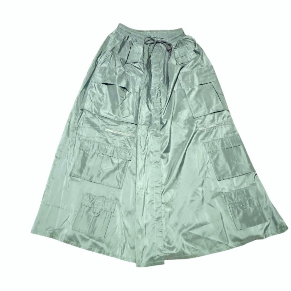 Cynthia Rowley Teal Taffeta Cargo Skirt M. NWT - Picture 6 of 13